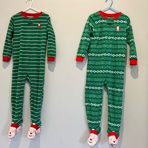 Carter 4T Holiday PJ’s - selling 2 pairs together